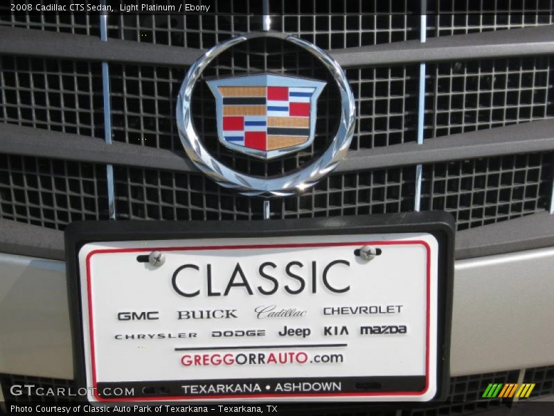 Light Platinum / Ebony 2008 Cadillac CTS Sedan