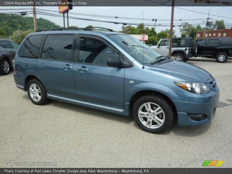 Tsunami Blue Mica / Gray 2004 Mazda MPV LX