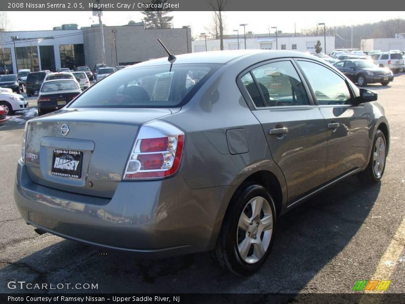 Magnetic Gray / Charcoal/Steel 2008 Nissan Sentra 2.0 S