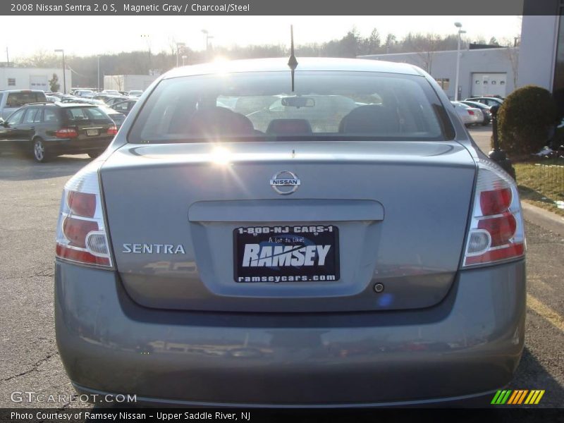 Magnetic Gray / Charcoal/Steel 2008 Nissan Sentra 2.0 S