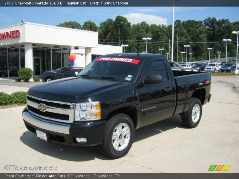 Black / Dark Charcoal 2007 Chevrolet Silverado 1500 LT Regular Cab