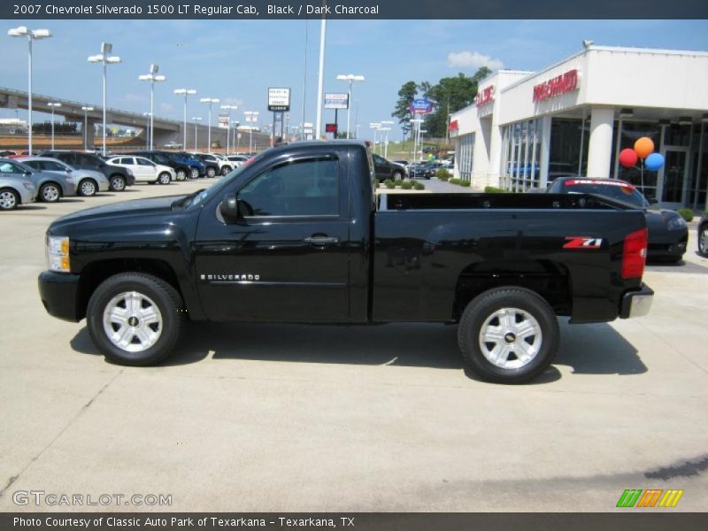 Black / Dark Charcoal 2007 Chevrolet Silverado 1500 LT Regular Cab