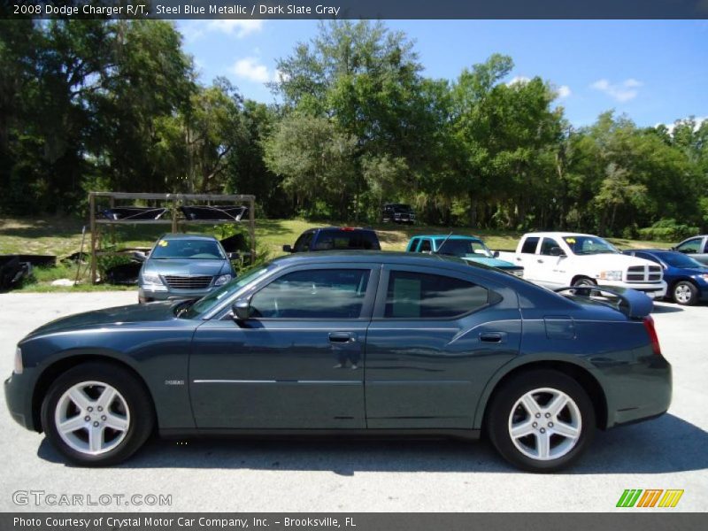 Steel Blue Metallic / Dark Slate Gray 2008 Dodge Charger R/T