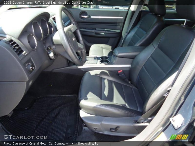 Steel Blue Metallic / Dark Slate Gray 2008 Dodge Charger R/T