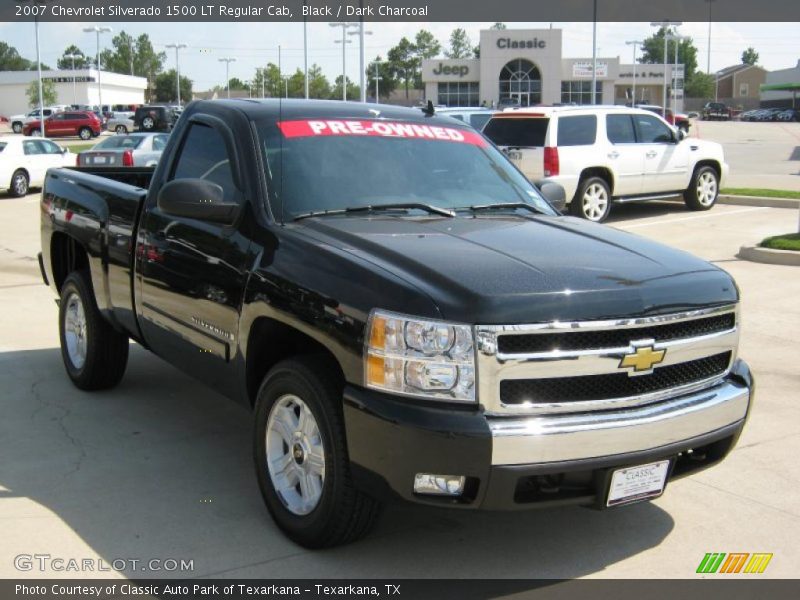Black / Dark Charcoal 2007 Chevrolet Silverado 1500 LT Regular Cab
