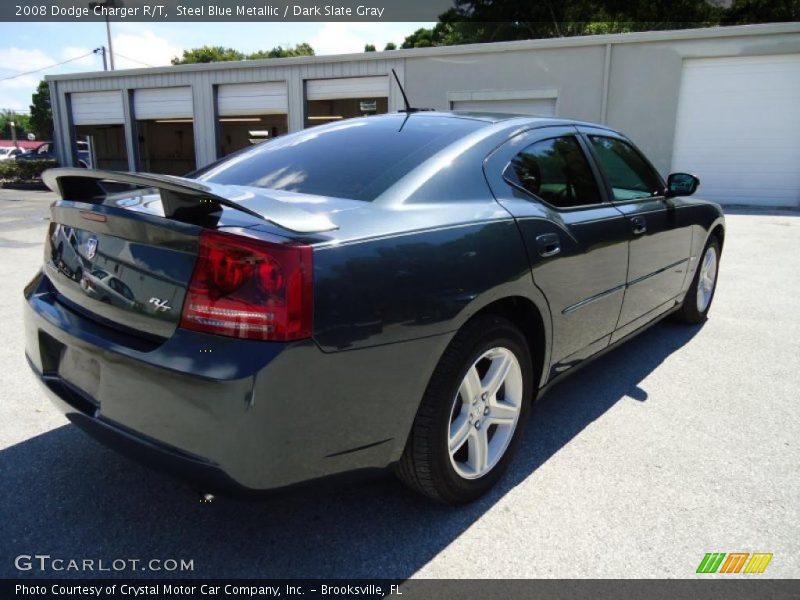 Steel Blue Metallic / Dark Slate Gray 2008 Dodge Charger R/T
