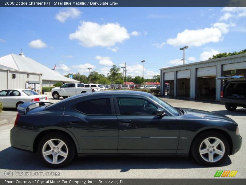 Steel Blue Metallic / Dark Slate Gray 2008 Dodge Charger R/T