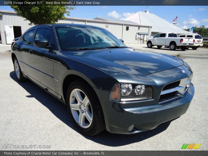 Steel Blue Metallic / Dark Slate Gray 2008 Dodge Charger R/T