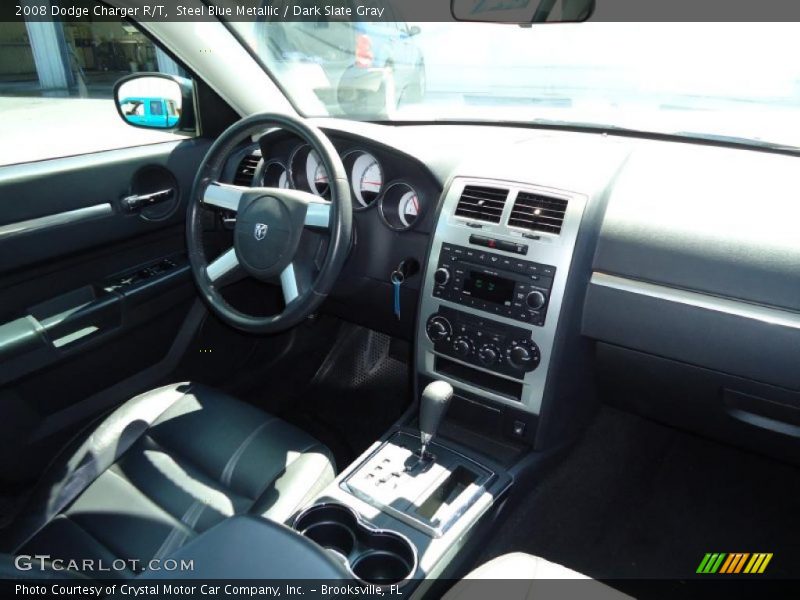 Steel Blue Metallic / Dark Slate Gray 2008 Dodge Charger R/T