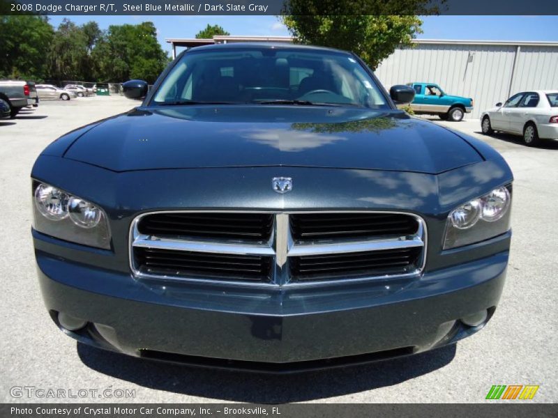 Steel Blue Metallic / Dark Slate Gray 2008 Dodge Charger R/T