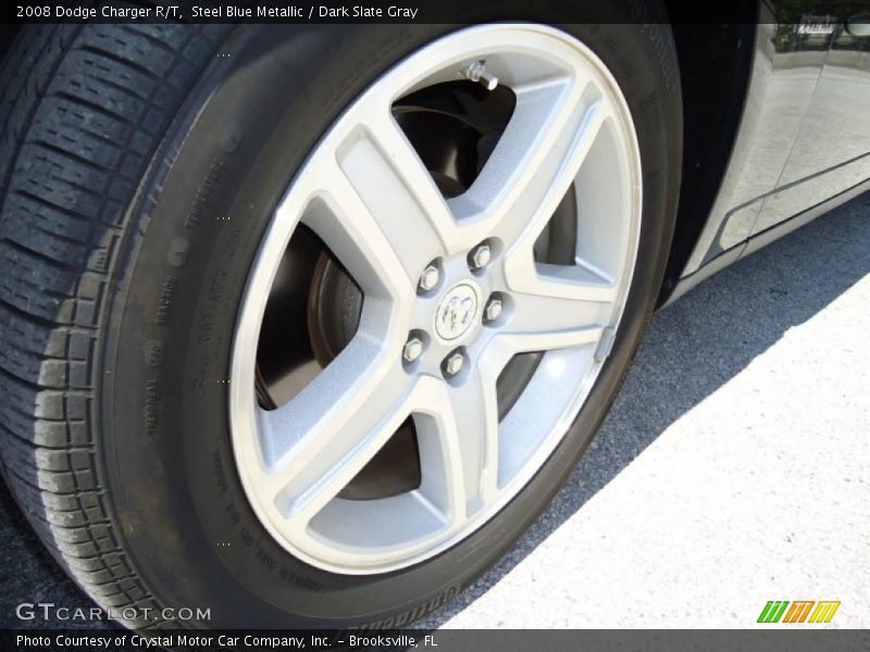 Steel Blue Metallic / Dark Slate Gray 2008 Dodge Charger R/T
