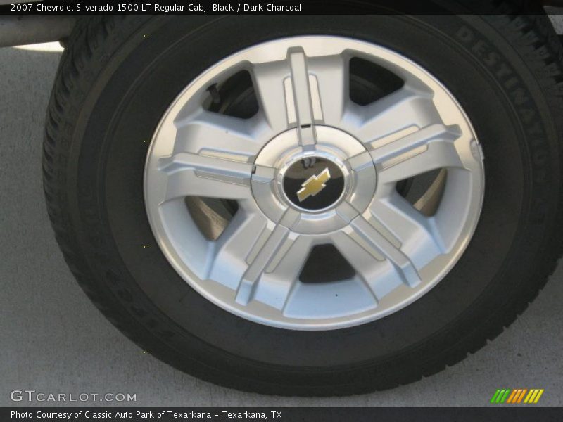 Black / Dark Charcoal 2007 Chevrolet Silverado 1500 LT Regular Cab