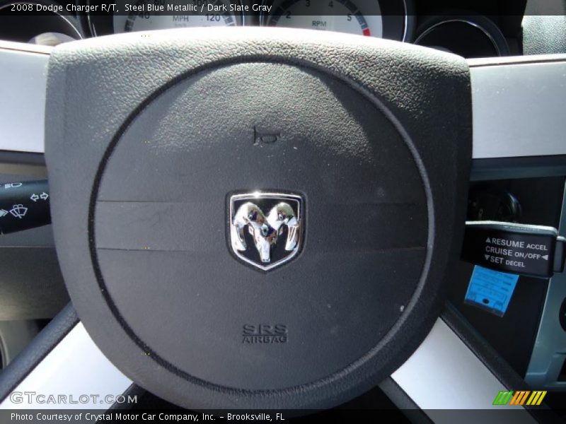 Steel Blue Metallic / Dark Slate Gray 2008 Dodge Charger R/T