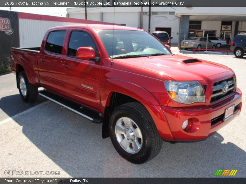 Barcelona Red Metallic / Graphite Gray 2009 Toyota Tacoma V6 PreRunner TRD Sport Double Cab