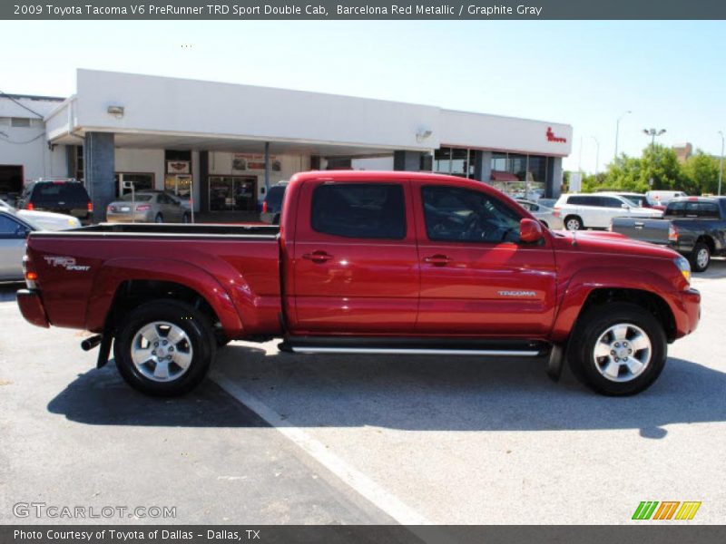 Barcelona Red Metallic / Graphite Gray 2009 Toyota Tacoma V6 PreRunner TRD Sport Double Cab