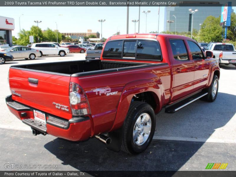 Barcelona Red Metallic / Graphite Gray 2009 Toyota Tacoma V6 PreRunner TRD Sport Double Cab