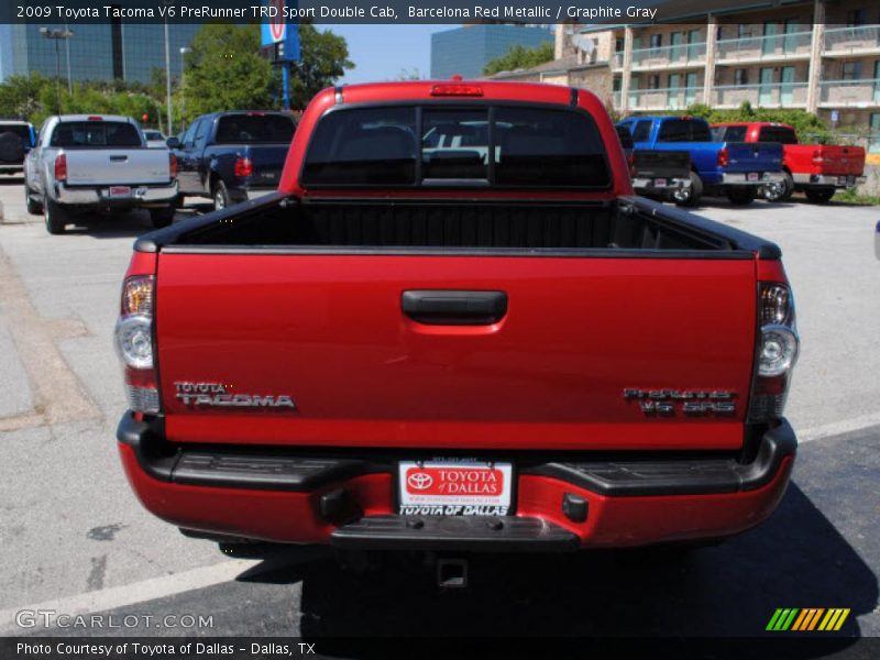 Barcelona Red Metallic / Graphite Gray 2009 Toyota Tacoma V6 PreRunner TRD Sport Double Cab