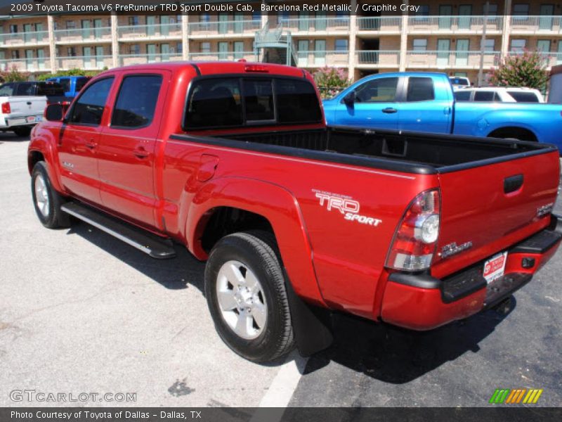 Barcelona Red Metallic / Graphite Gray 2009 Toyota Tacoma V6 PreRunner TRD Sport Double Cab