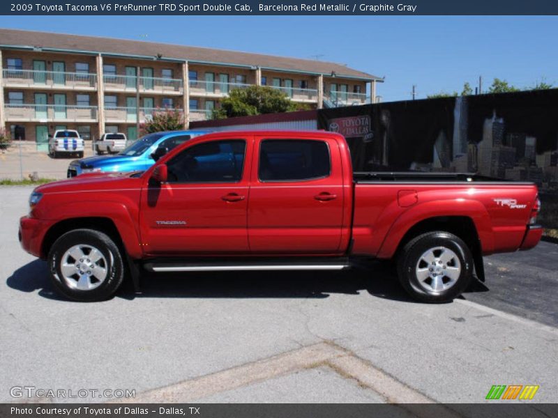 Barcelona Red Metallic / Graphite Gray 2009 Toyota Tacoma V6 PreRunner TRD Sport Double Cab