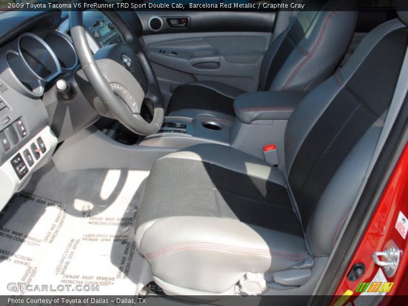 Barcelona Red Metallic / Graphite Gray 2009 Toyota Tacoma V6 PreRunner TRD Sport Double Cab
