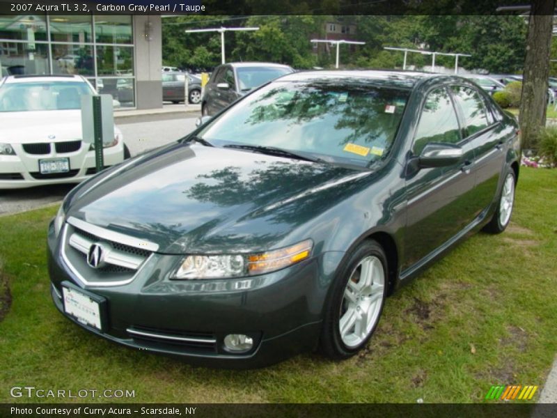 Carbon Gray Pearl / Taupe 2007 Acura TL 3.2