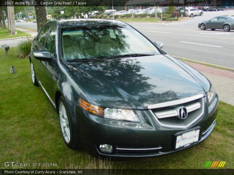 Carbon Gray Pearl / Taupe 2007 Acura TL 3.2