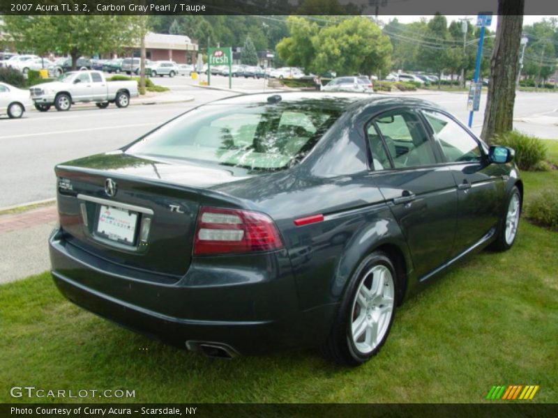Carbon Gray Pearl / Taupe 2007 Acura TL 3.2