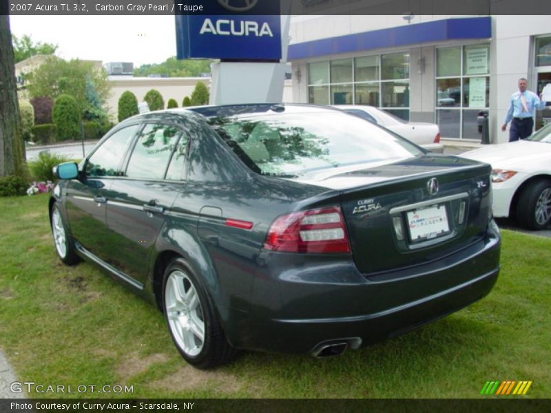 Carbon Gray Pearl / Taupe 2007 Acura TL 3.2