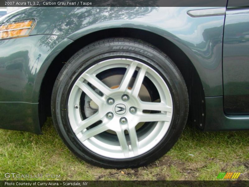 Carbon Gray Pearl / Taupe 2007 Acura TL 3.2