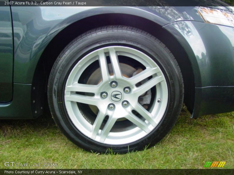 Carbon Gray Pearl / Taupe 2007 Acura TL 3.2