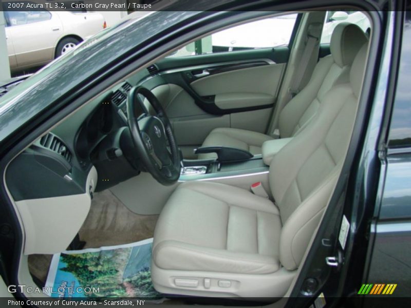 Carbon Gray Pearl / Taupe 2007 Acura TL 3.2
