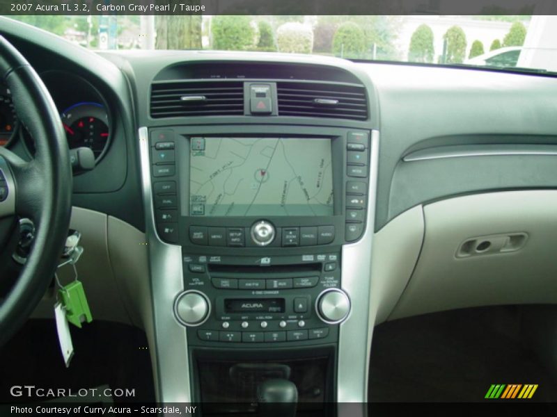 Carbon Gray Pearl / Taupe 2007 Acura TL 3.2