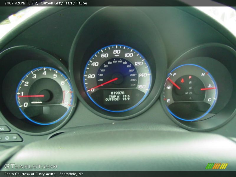Carbon Gray Pearl / Taupe 2007 Acura TL 3.2