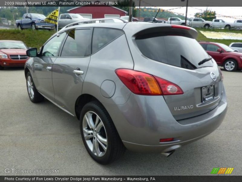 Platinum Graphite Metallic / Black 2009 Nissan Murano LE AWD