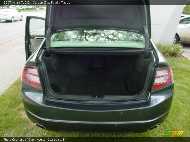 Carbon Gray Pearl / Taupe 2007 Acura TL 3.2