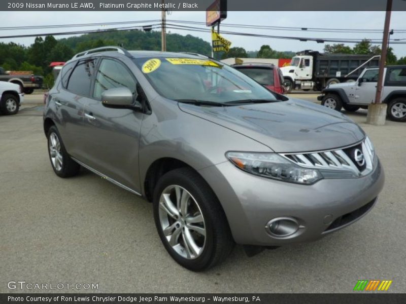 Platinum Graphite Metallic / Black 2009 Nissan Murano LE AWD