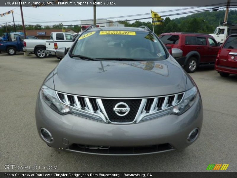 Platinum Graphite Metallic / Black 2009 Nissan Murano LE AWD