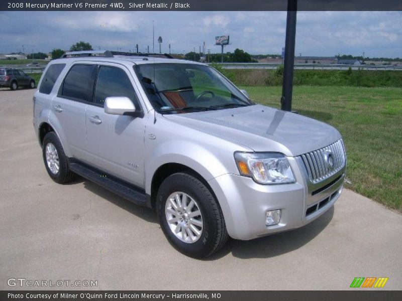 Silver Metallic / Black 2008 Mercury Mariner V6 Premier 4WD