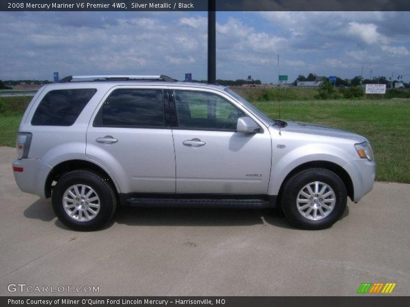 Silver Metallic / Black 2008 Mercury Mariner V6 Premier 4WD