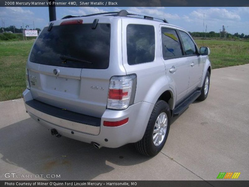 Silver Metallic / Black 2008 Mercury Mariner V6 Premier 4WD