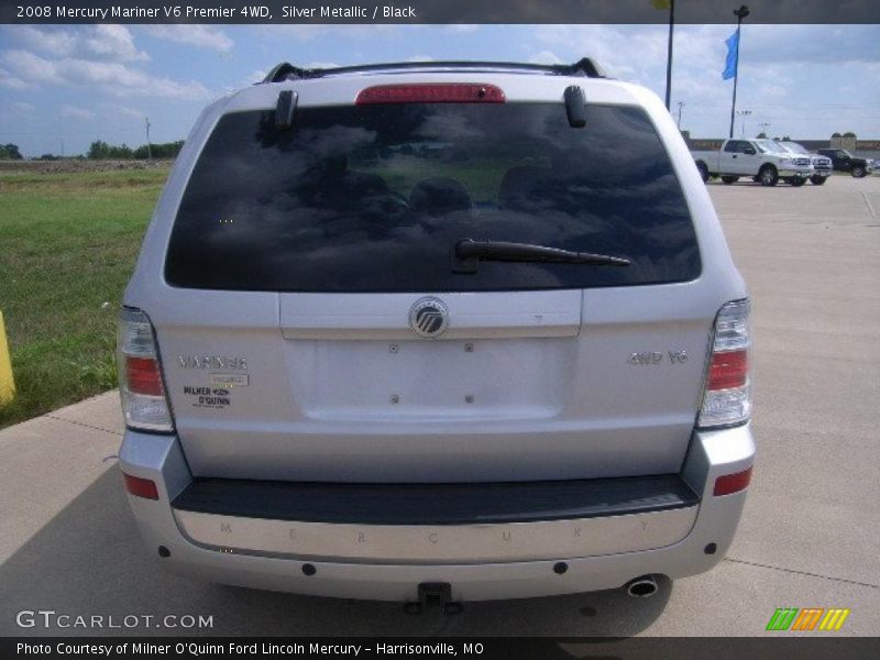 Silver Metallic / Black 2008 Mercury Mariner V6 Premier 4WD