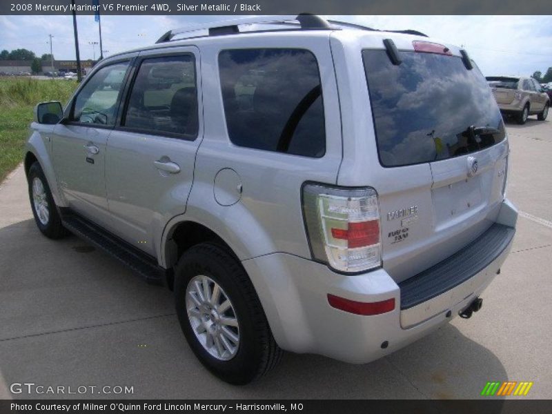 Silver Metallic / Black 2008 Mercury Mariner V6 Premier 4WD