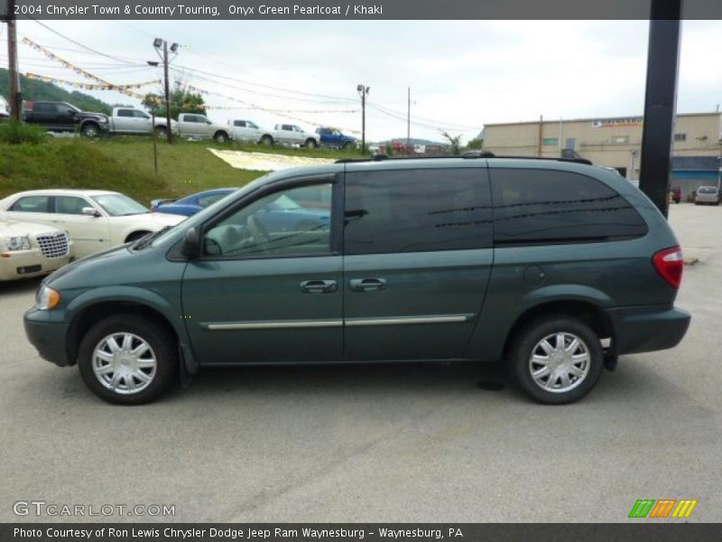 Onyx Green Pearlcoat / Khaki 2004 Chrysler Town & Country Touring