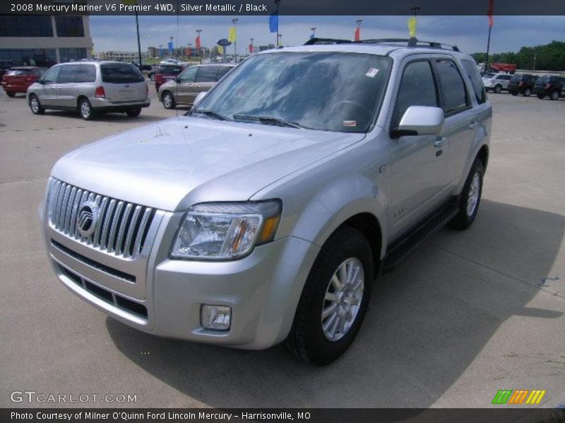 Silver Metallic / Black 2008 Mercury Mariner V6 Premier 4WD