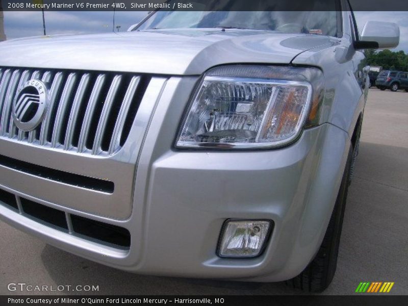 Silver Metallic / Black 2008 Mercury Mariner V6 Premier 4WD