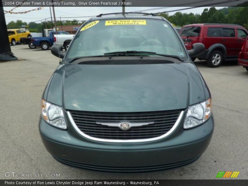 Onyx Green Pearlcoat / Khaki 2004 Chrysler Town & Country Touring