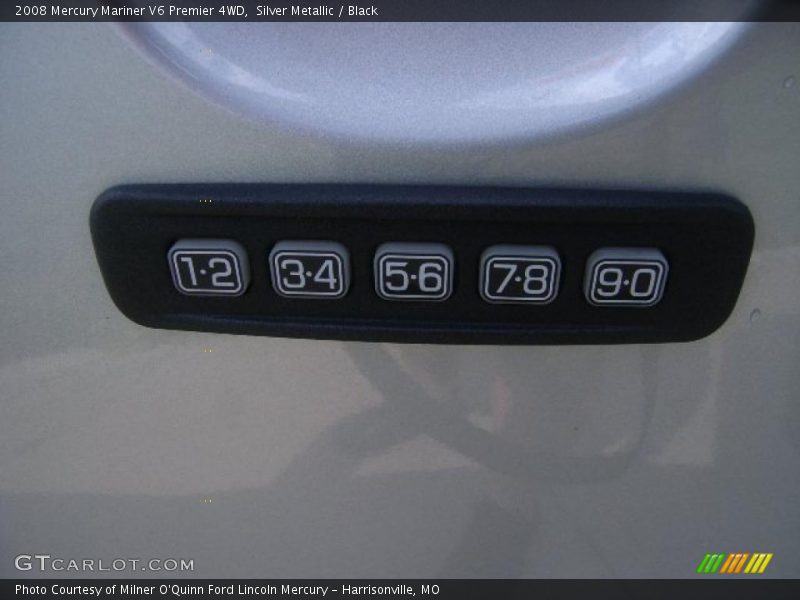 Silver Metallic / Black 2008 Mercury Mariner V6 Premier 4WD