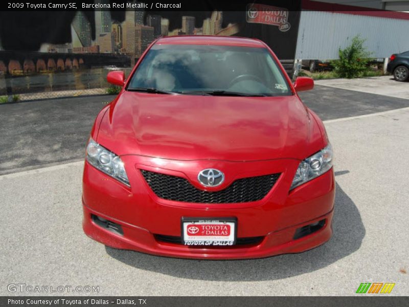 Barcelona Red Metallic / Charcoal 2009 Toyota Camry SE
