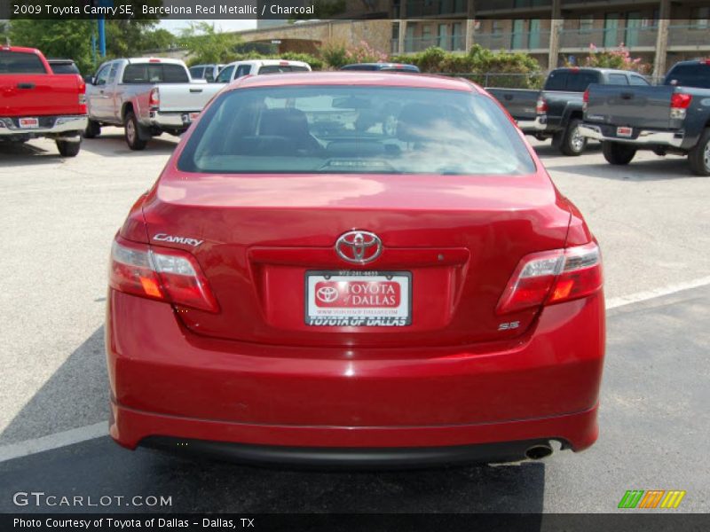 Barcelona Red Metallic / Charcoal 2009 Toyota Camry SE