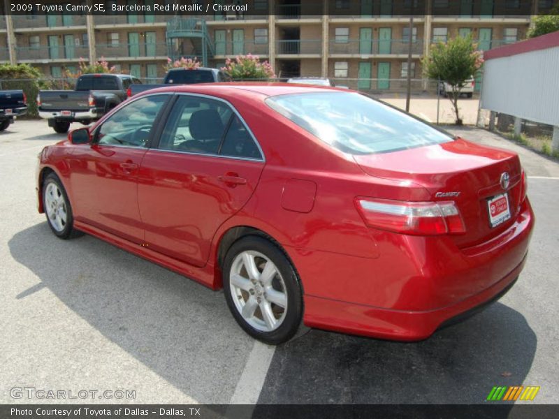 Barcelona Red Metallic / Charcoal 2009 Toyota Camry SE